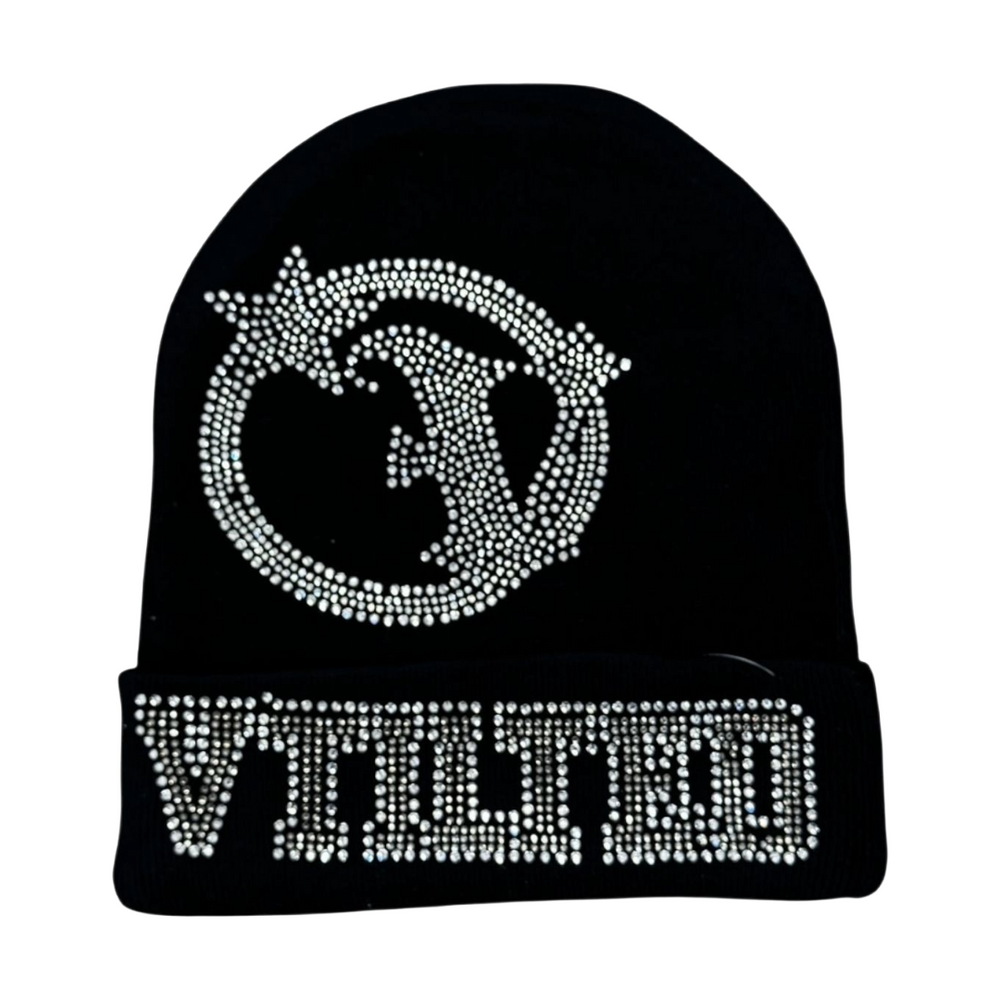 VTILTED "STARSTAIN" BEANIE (BLACK)