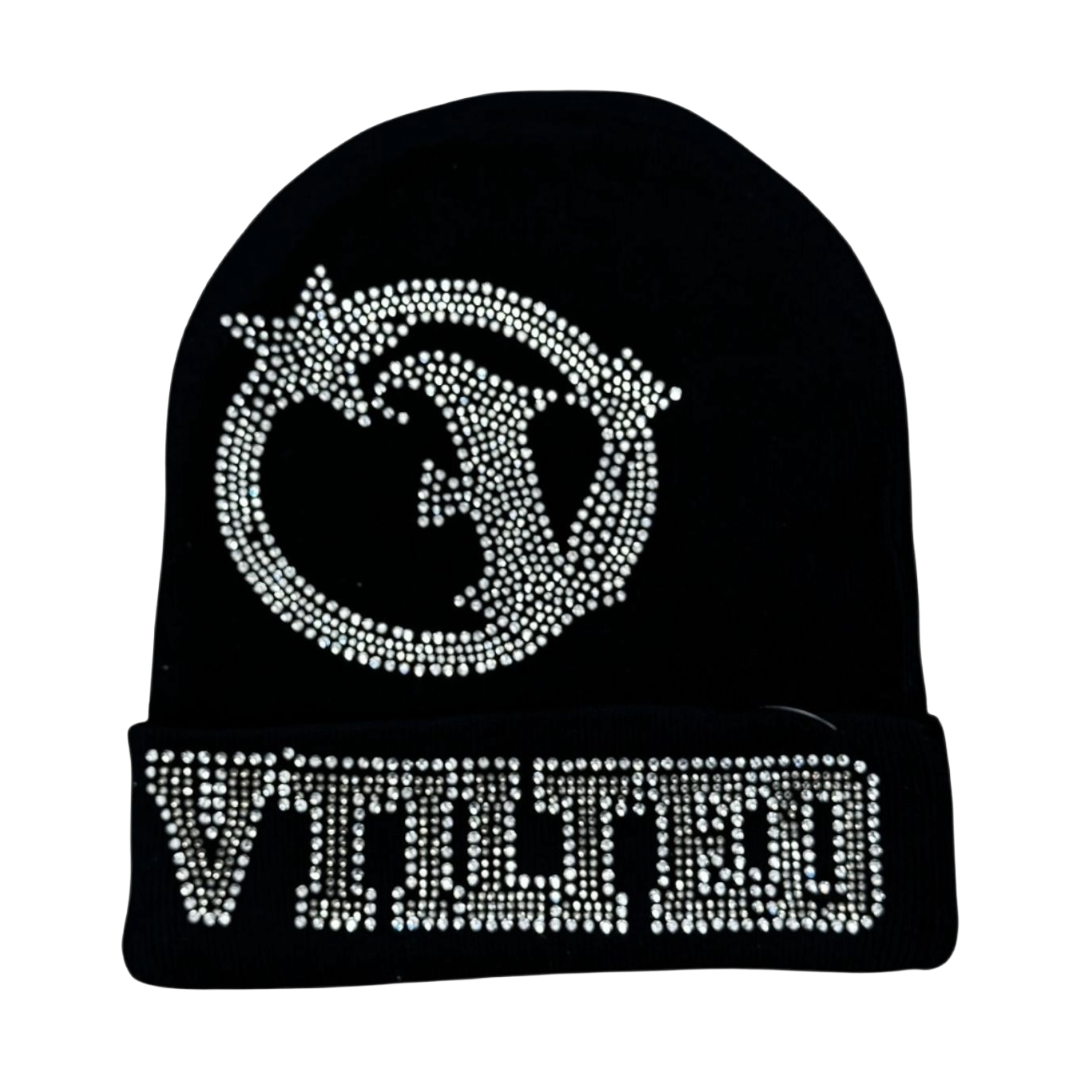 VTILTED "STARSTAIN" BEANIE (BLACK)