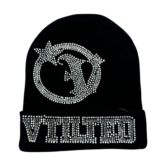 VTILTED "STARSTAIN" BEANIE (BLACK)