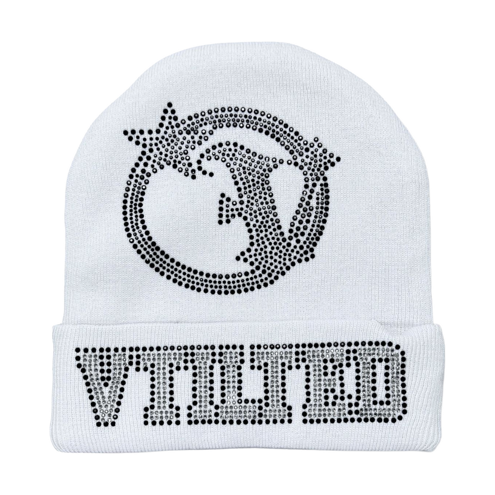 VTILTED "STARSTAIN" BEANIE (WHITE)