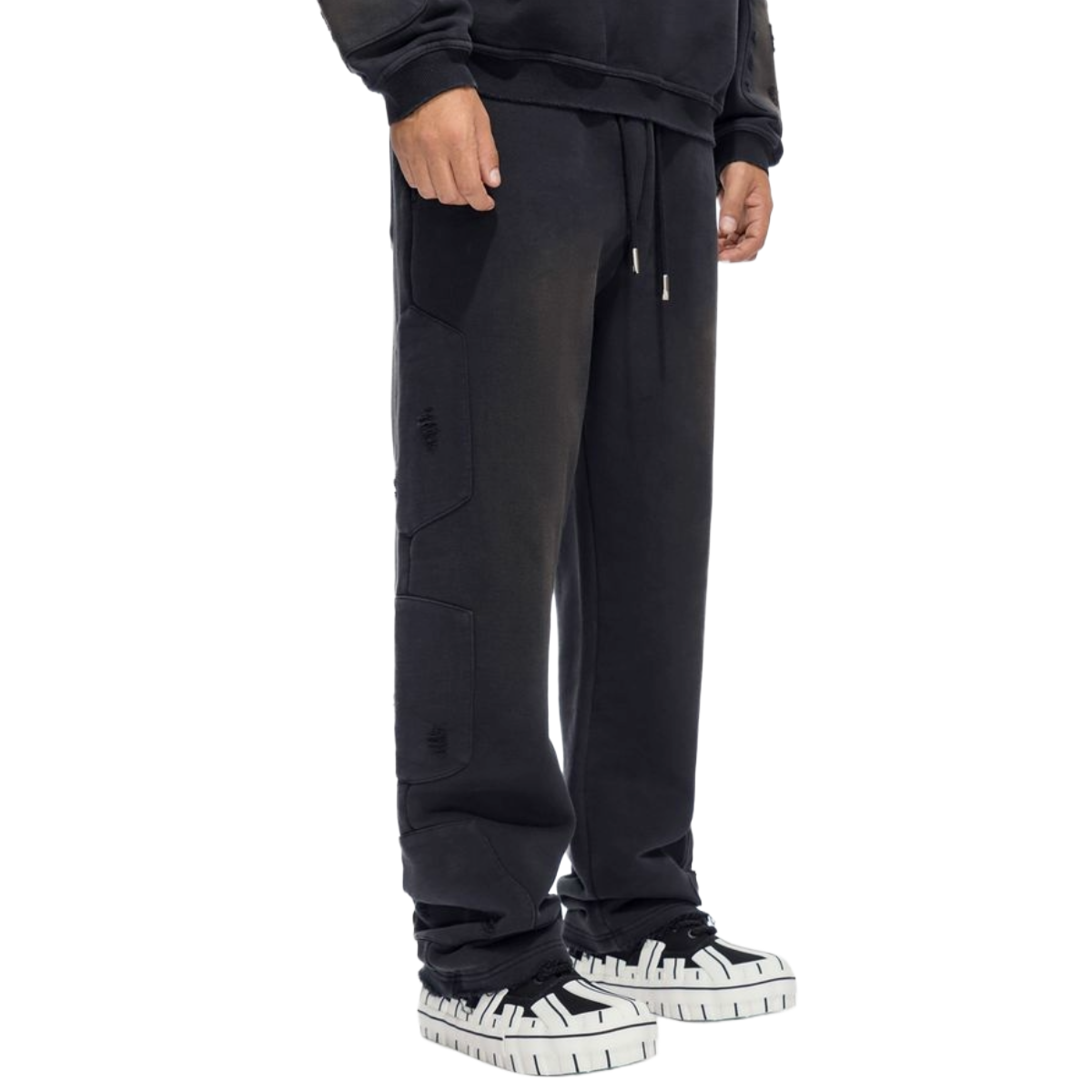 VALABASAS BLACK PIVOT SWEATPANTS