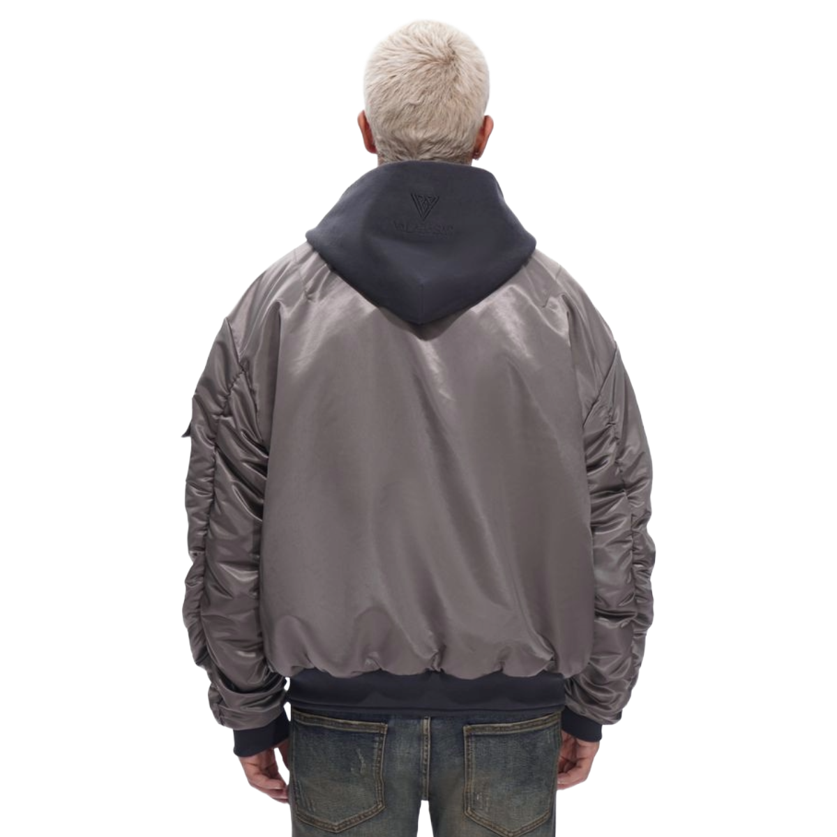 VALABASAS GREY TRACEUR BOMBER JACKET