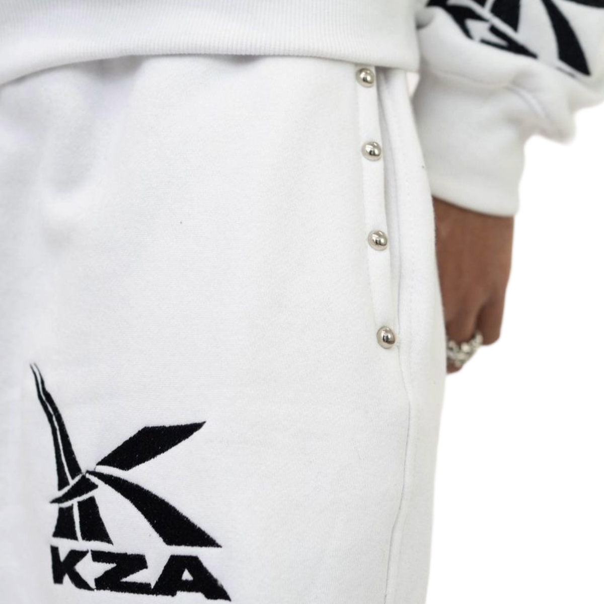 KRAZY AMBITIONS SPEED ZONE WHITE PANTS
