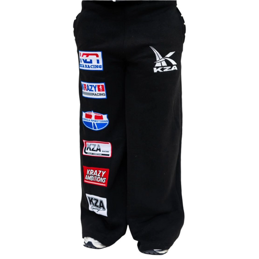 KRAZY AMBITIONS SPEED ZONE BLACK PANTS