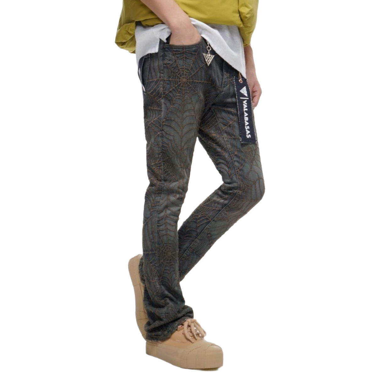 VALABASAS OPERATOR DIRTY BLUE STACKED FLARE JEAN