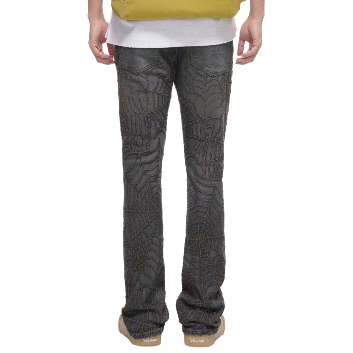 VALABASAS OPERATOR DIRTY BLUE STACKED FLARE JEAN