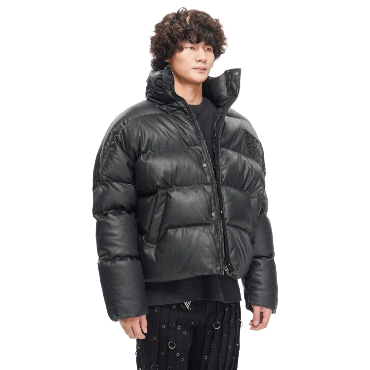 VALABASAS MR. PUFFER DENIM JACKET - WAXED BLACK