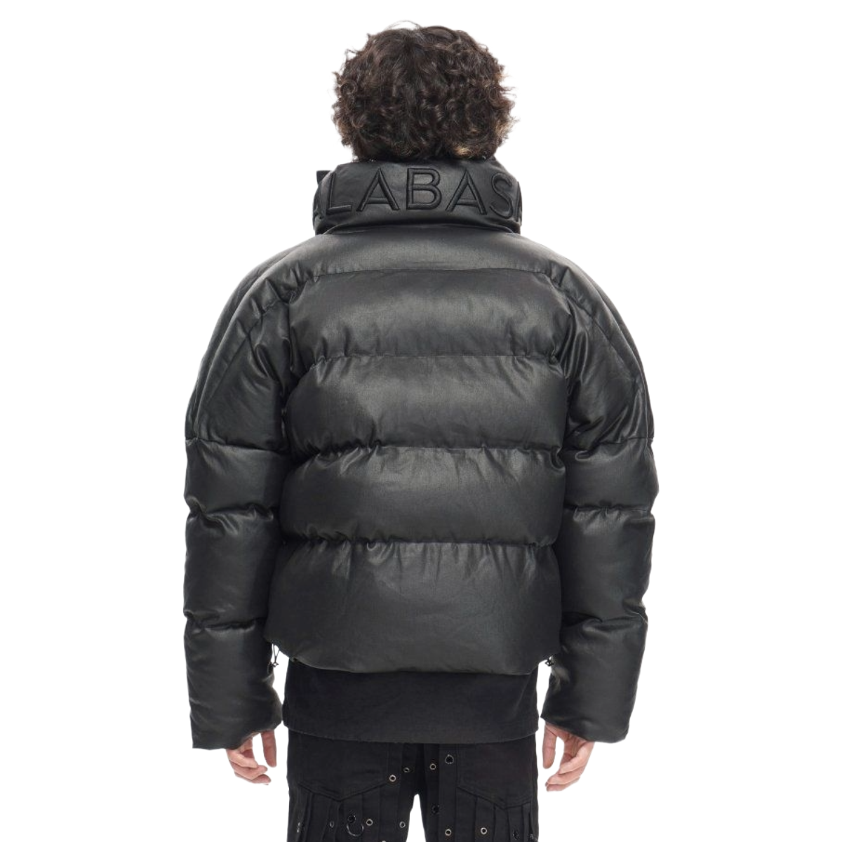 VALABASAS MR. PUFFER DENIM JACKET - WAXED BLACK