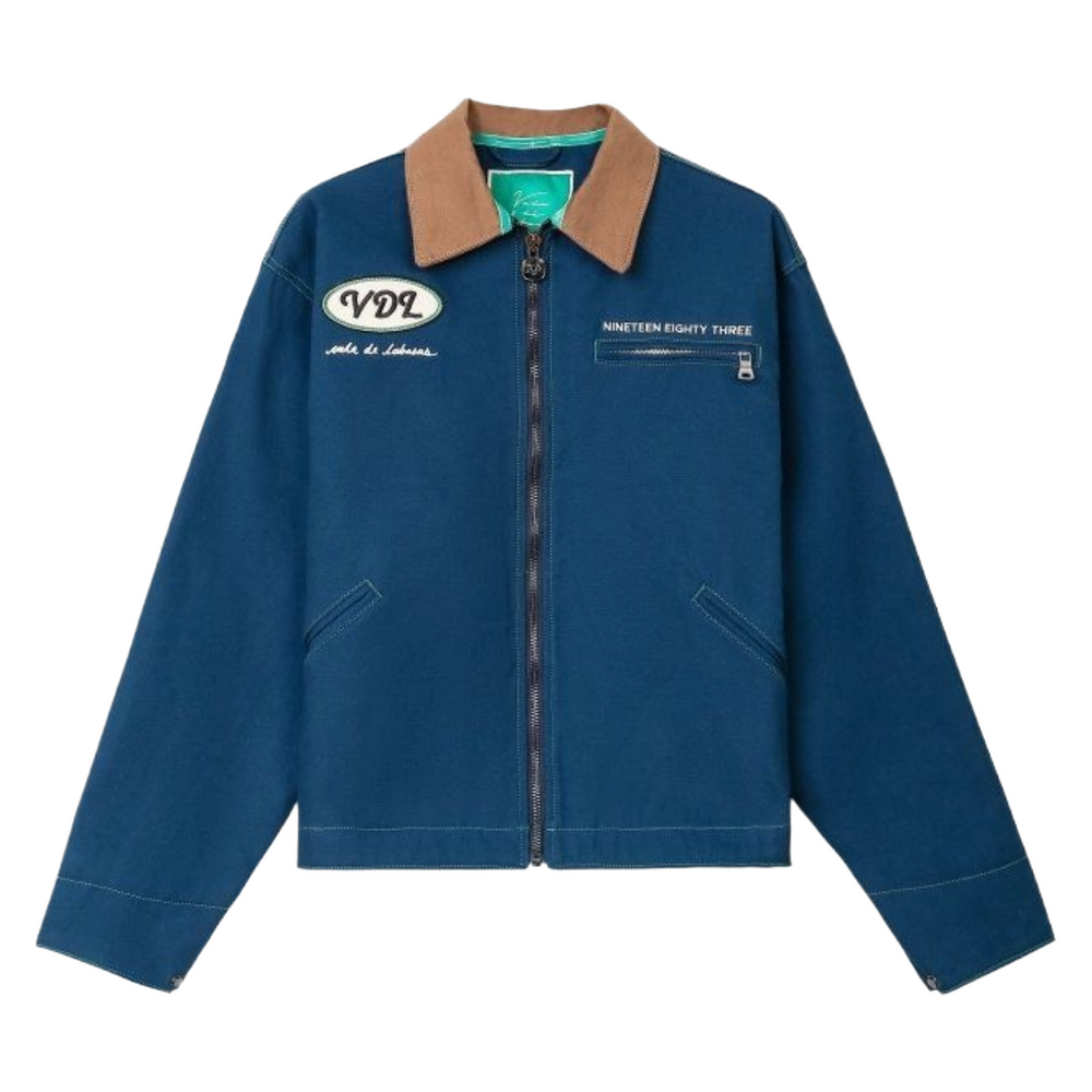 VDL ELAN CANVAS DENIM JACKET - NAVY