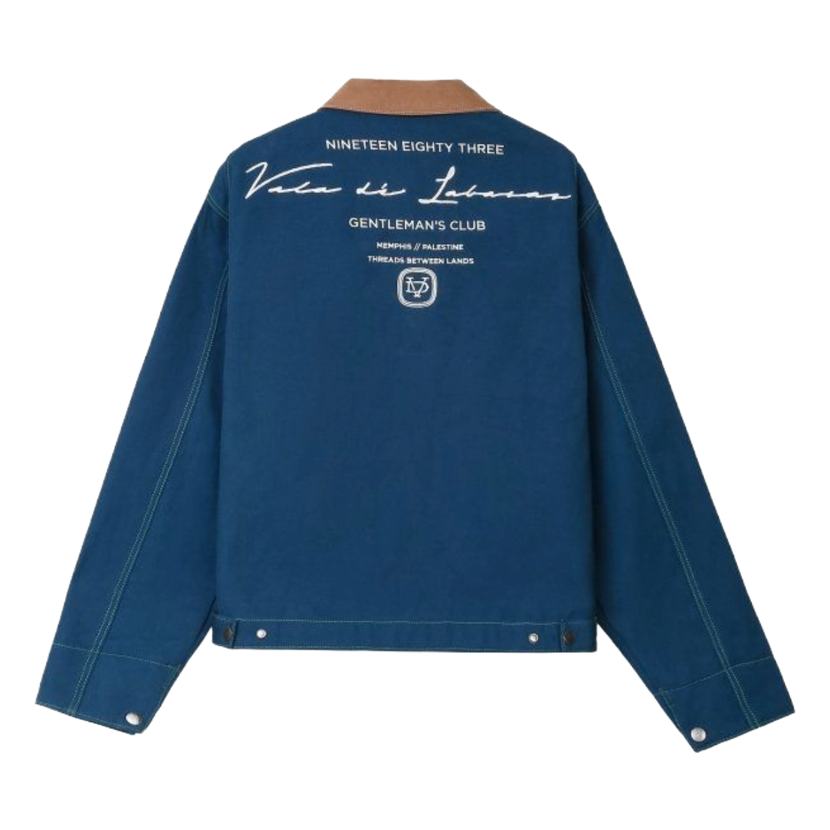 VDL ELAN CANVAS DENIM JACKET - NAVY