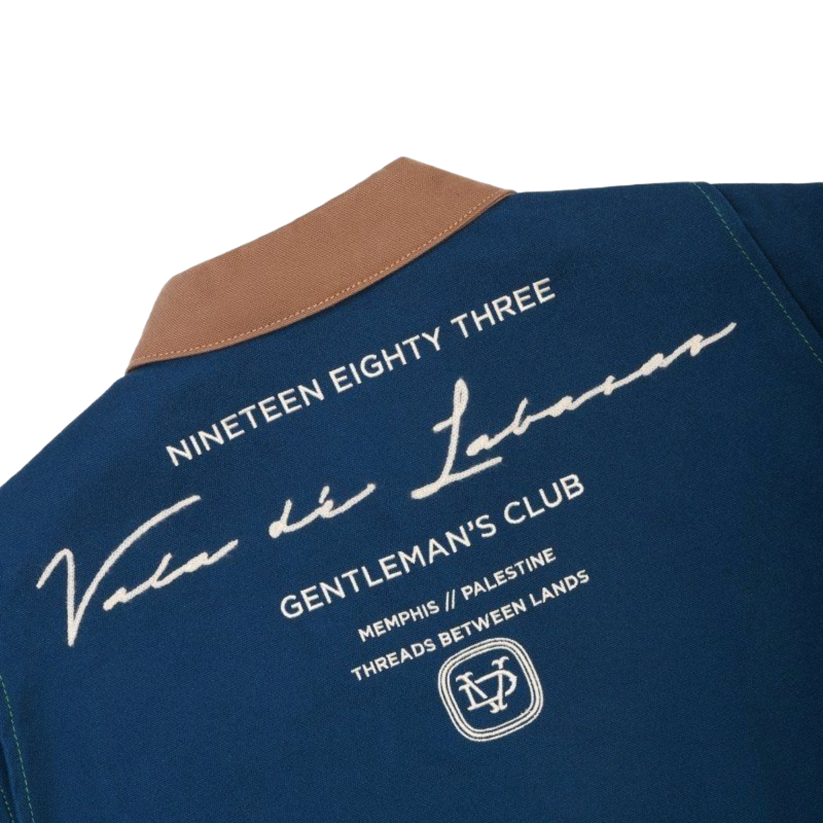 VDL ELAN CANVAS DENIM JACKET - NAVY