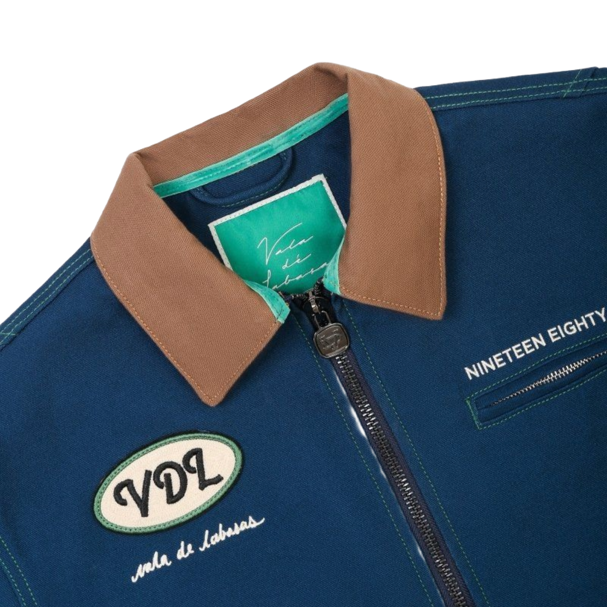 VDL ELAN CANVAS DENIM JACKET - NAVY