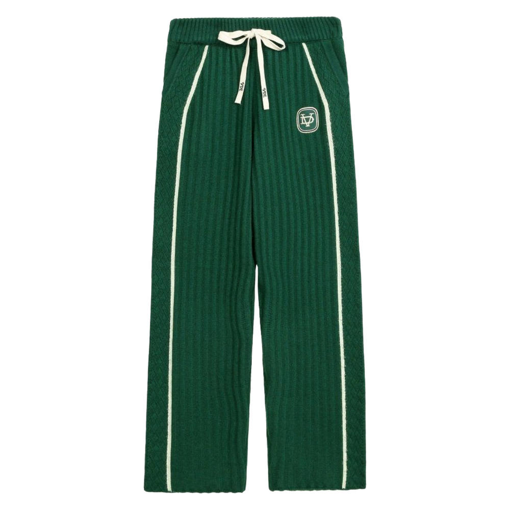 VDL TACTO KNIT PANTS - GREEN (CASHMERE BLEND)