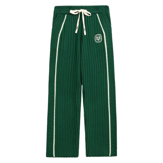 VDL TACTO KNIT PANTS - GREEN (CASHMERE BLEND)