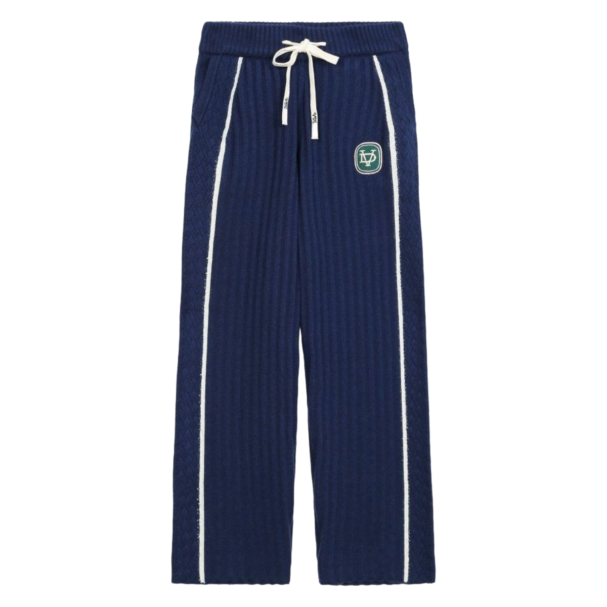 VDL TACTO KNIT PANTS - BLUE (CASHMERE BLEND)