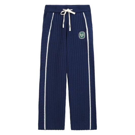 VDL TACTO KNIT PANTS - BLUE (CASHMERE BLEND)