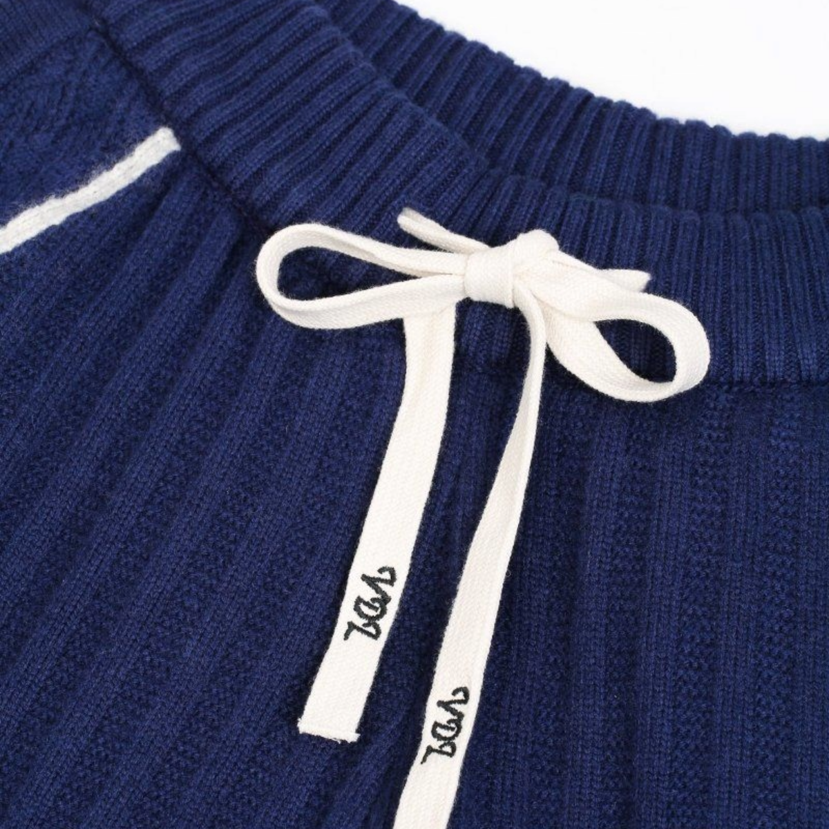 VDL TACTO KNIT PANTS - BLUE (CASHMERE BLEND)