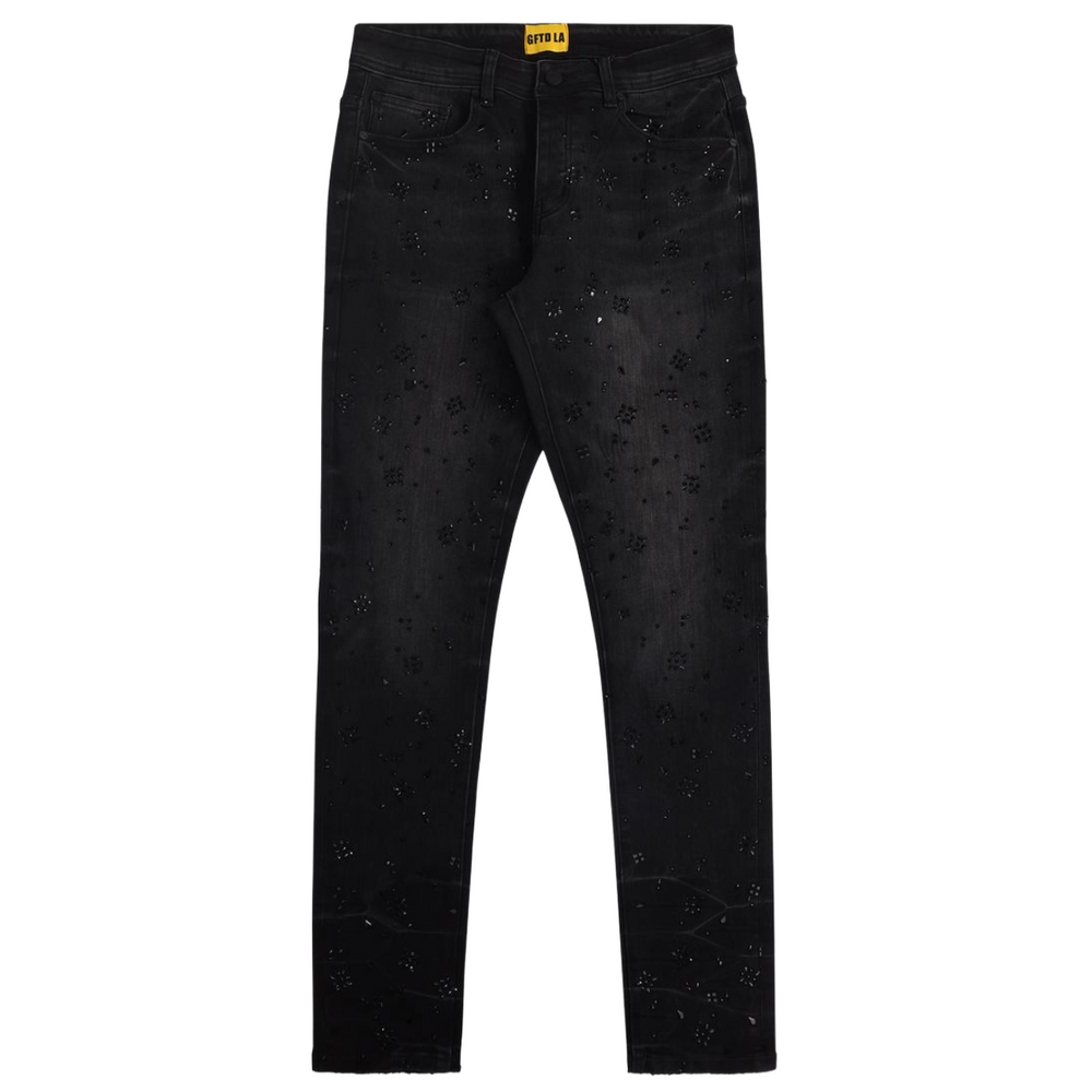 GFTD KEVIN BLACK WASH JEANS