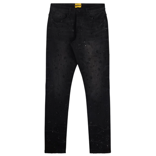 GFTD KEVIN BLACK WASH JEANS