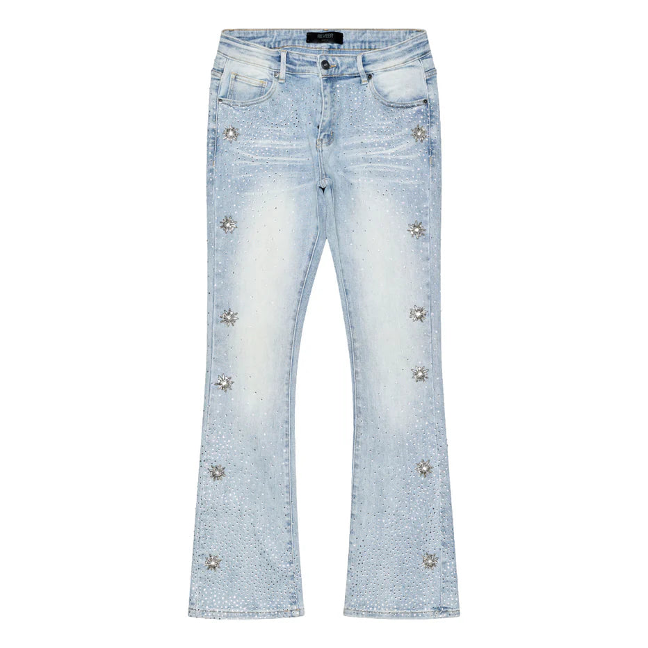 RVR "SNOWFALL" STACKED DENIM