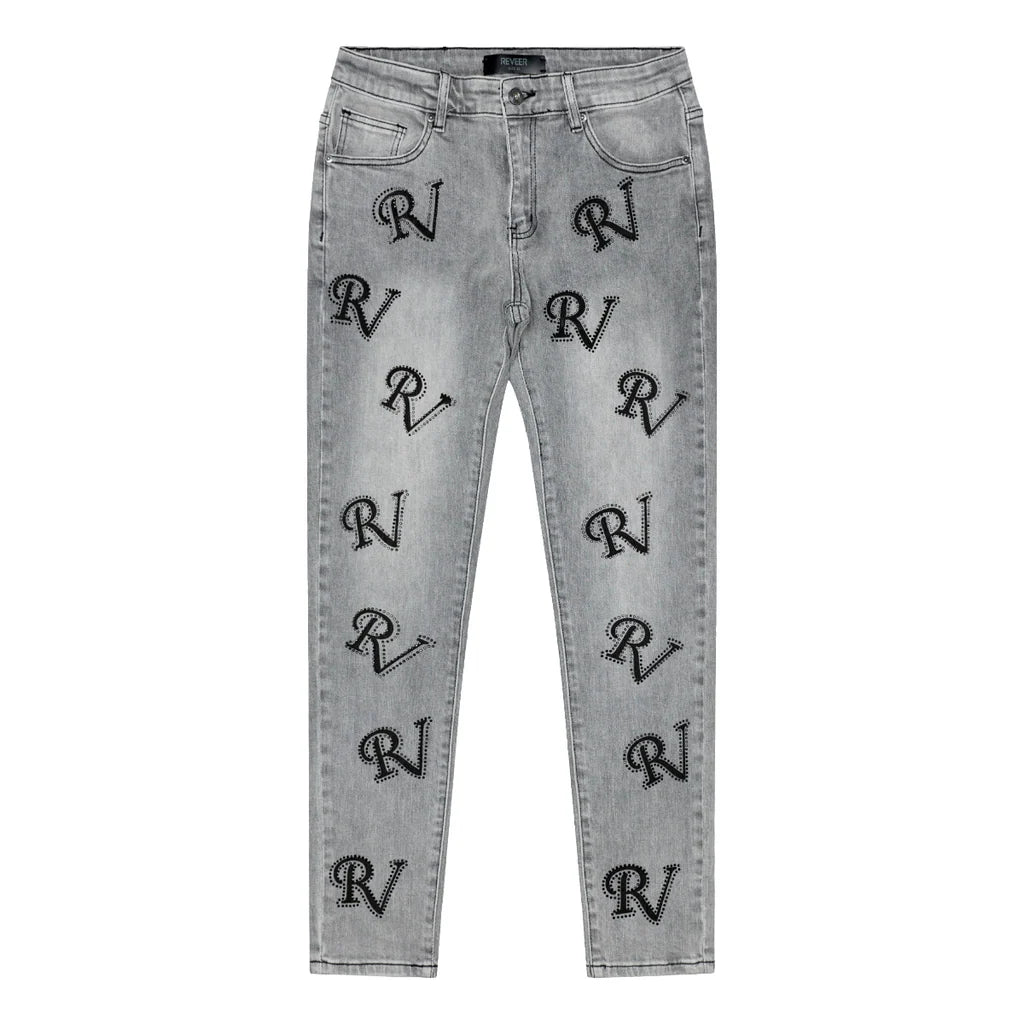RVR "RV" LT GREY DENIM