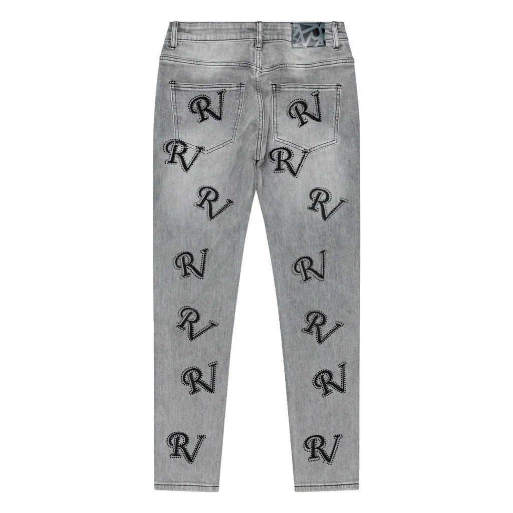 RVR "RV" LT GREY DENIM