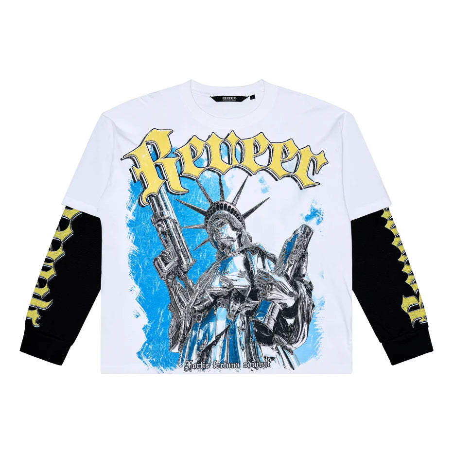 RVR "ARMORED LIBERTY" WHITE DOUBLE SLEEVE