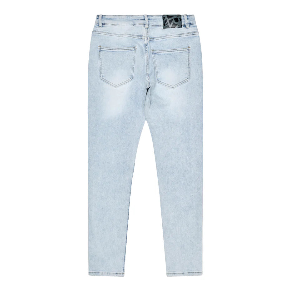 RVR "STAR" ICE BLUE SKINNY DENIM (CO-23)