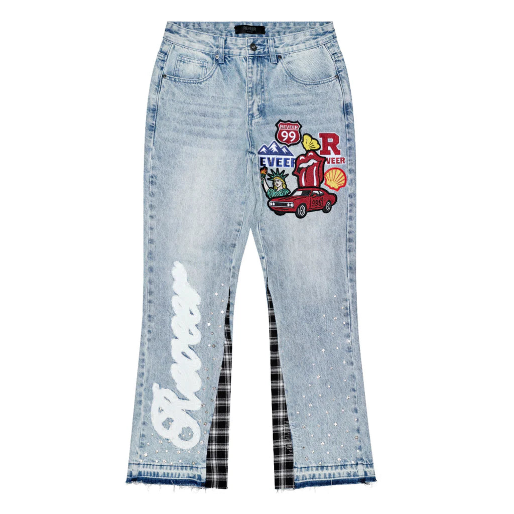 RVR "HERITAGE" BLUE FLARE DENIM