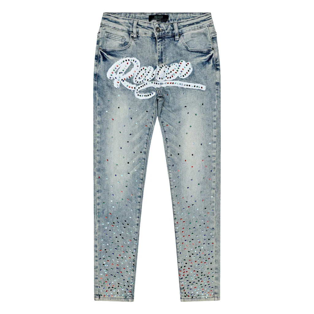 RVR "LEGACY" BLUE WASH SKINNY DENIM