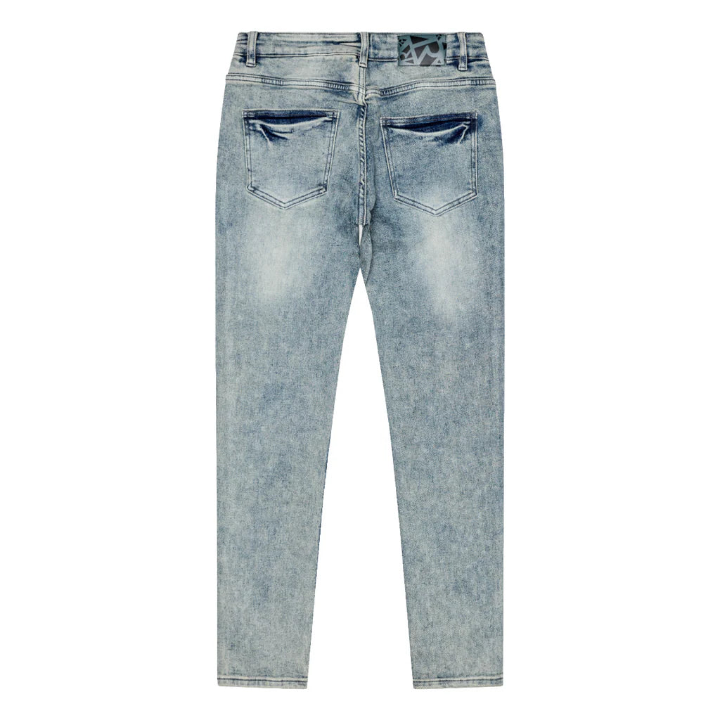 RVR "LEGACY" BLUE WASH SKINNY DENIM
