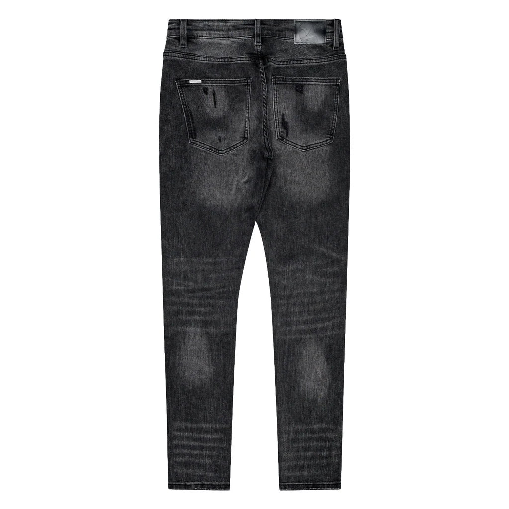 RVR "CORE" SHADOW BLACK WASH SKINNY DENIM (JC-02)