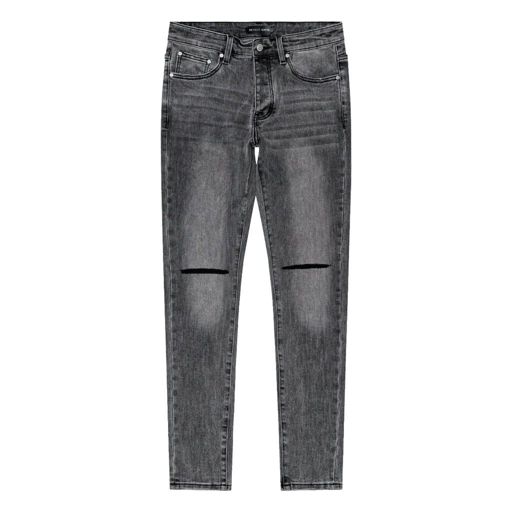 RVR "CORE" TIN LT GREY WASH SKINNY DENIM (JC-01)