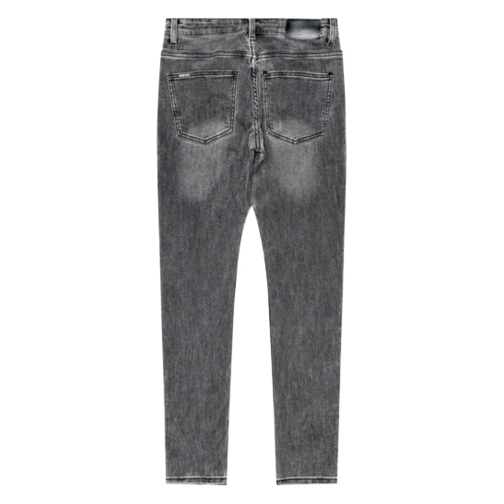RVR "CORE" TIN LT GREY WASH SKINNY DENIM (JC-01)