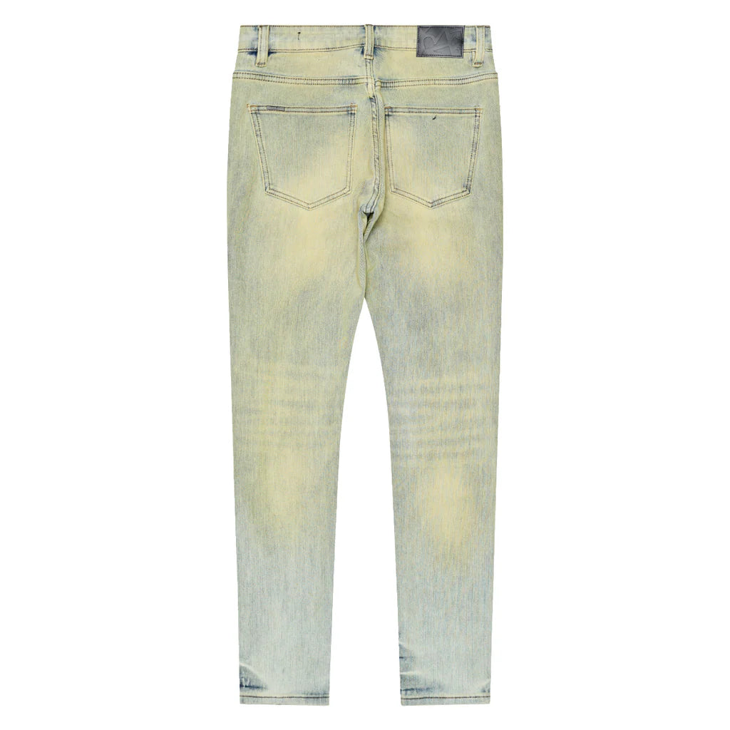 RVR "CORE" BLUE N YELLOW WASH SKINNY DENIM (JF-06)
