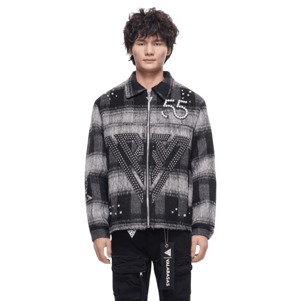 VALABASAS BLACK GARLAND WOVEN JACKET