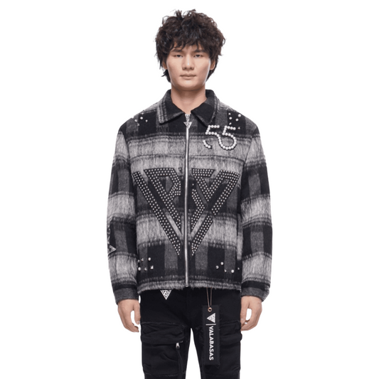 VALABASAS BLACK GARLAND WOVEN JACKET