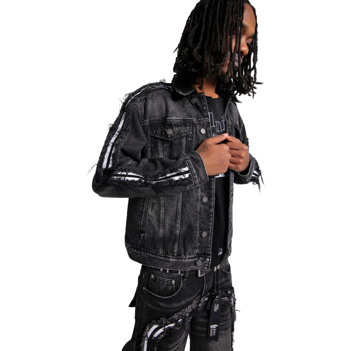 VS DISSECTION BLACK DENIM JACKET