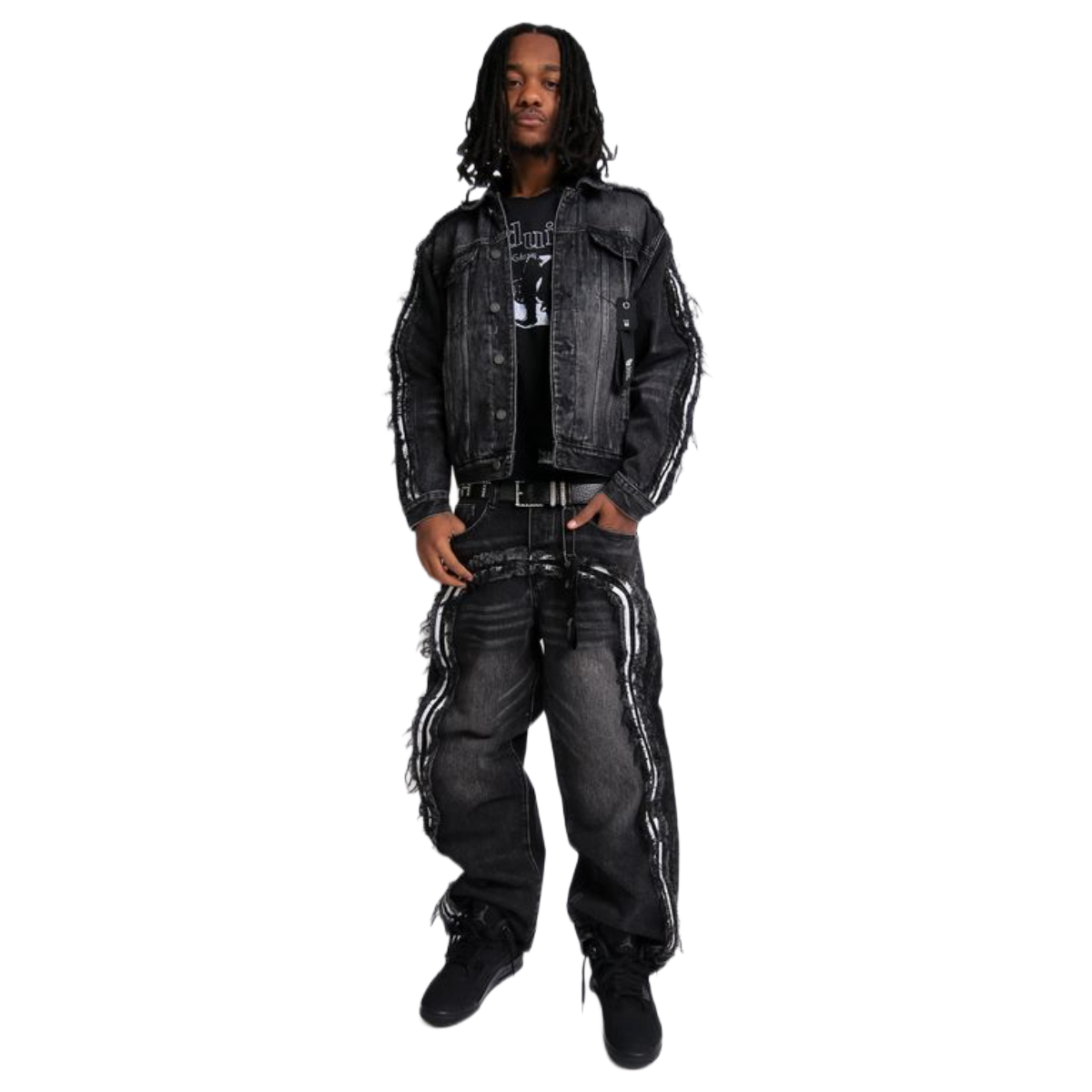 VS DISSECTION BLACK DENIM JACKET