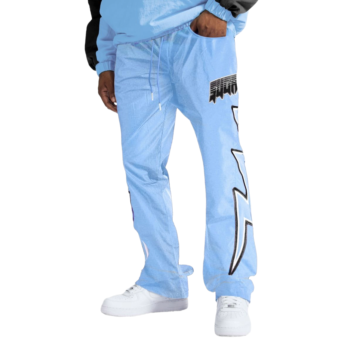 "BOLT" SWEATPANTS (BABY BLUE)