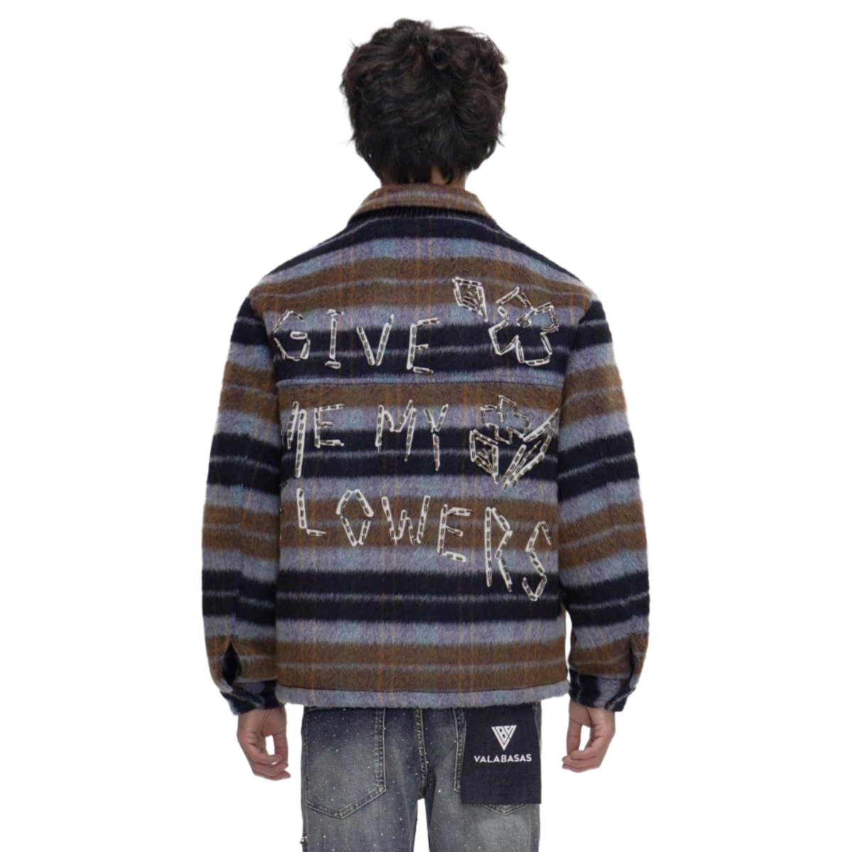 VALABASAS BROWN GARLAND WOVEN JACKET