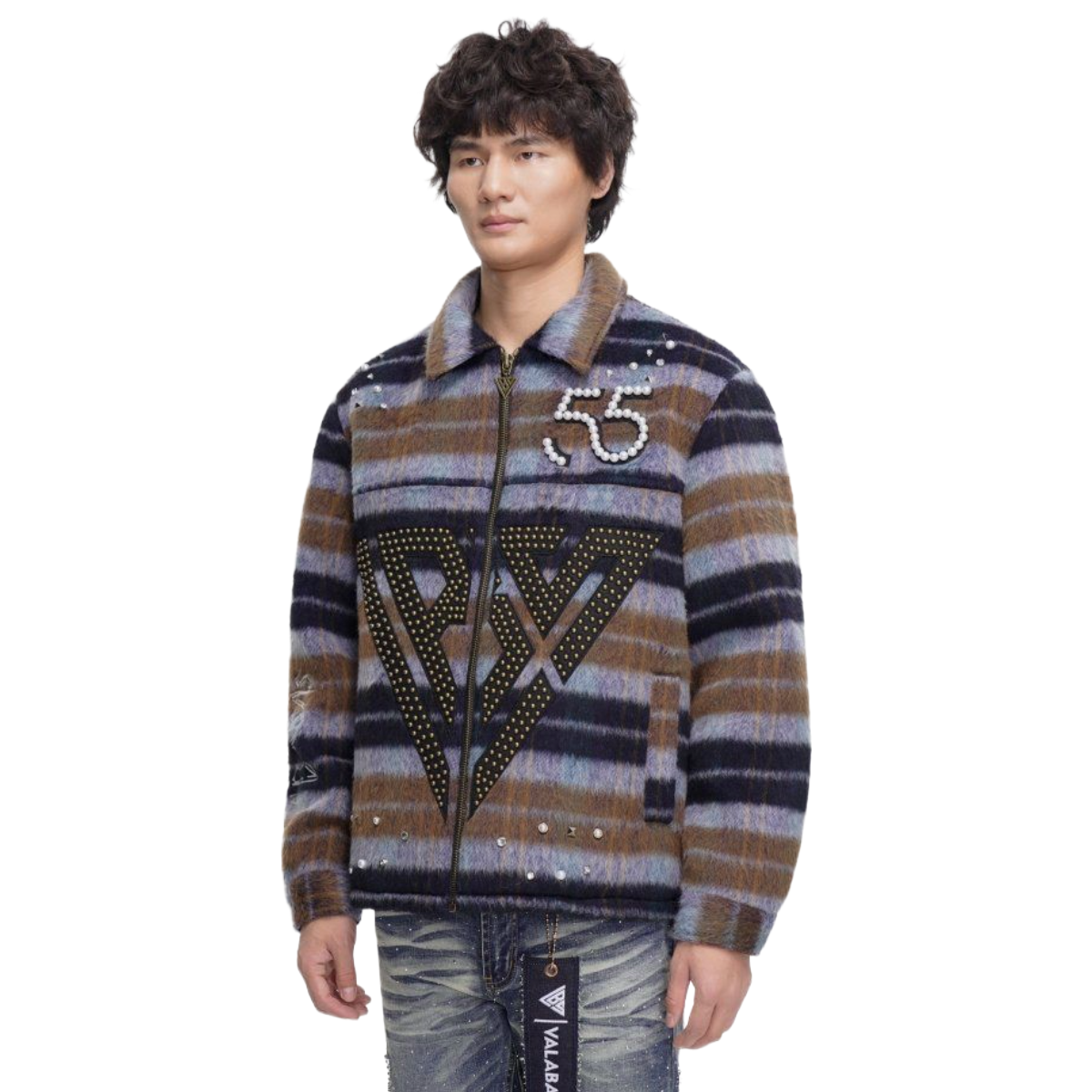 VALABASAS BROWN GARLAND WOVEN JACKET