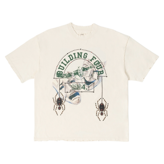 BLDG4 NOTRE DAME SS KNIT (ANTIQUE WHITE)