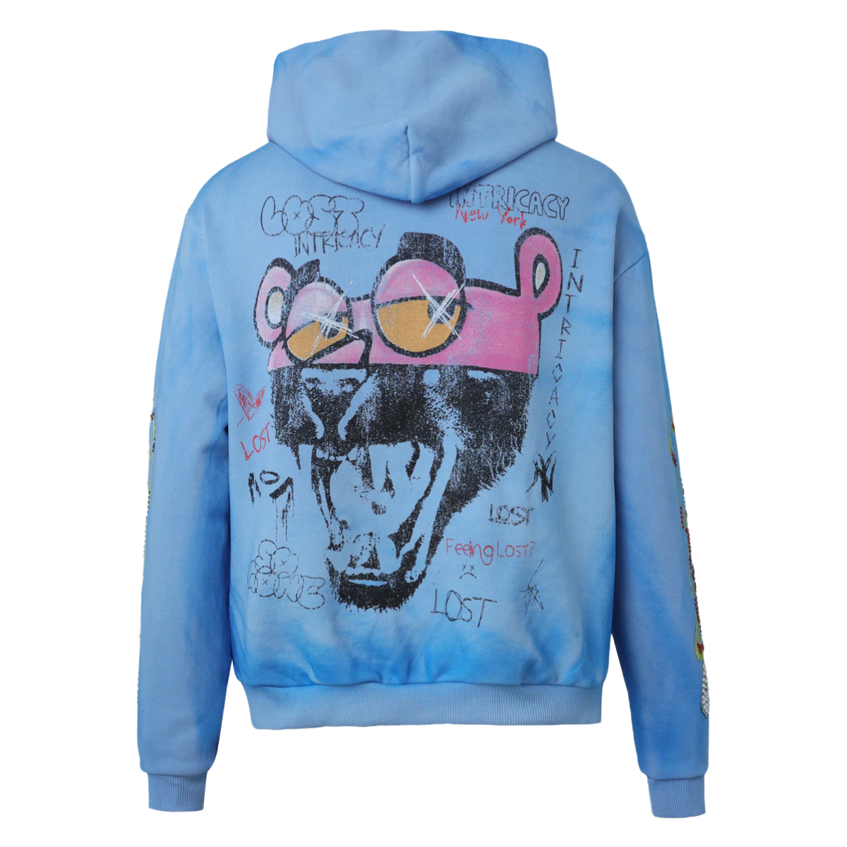 LOST INTRICACY 'HALF MAN HALF AMAZING' ZIP.UP - BLUE