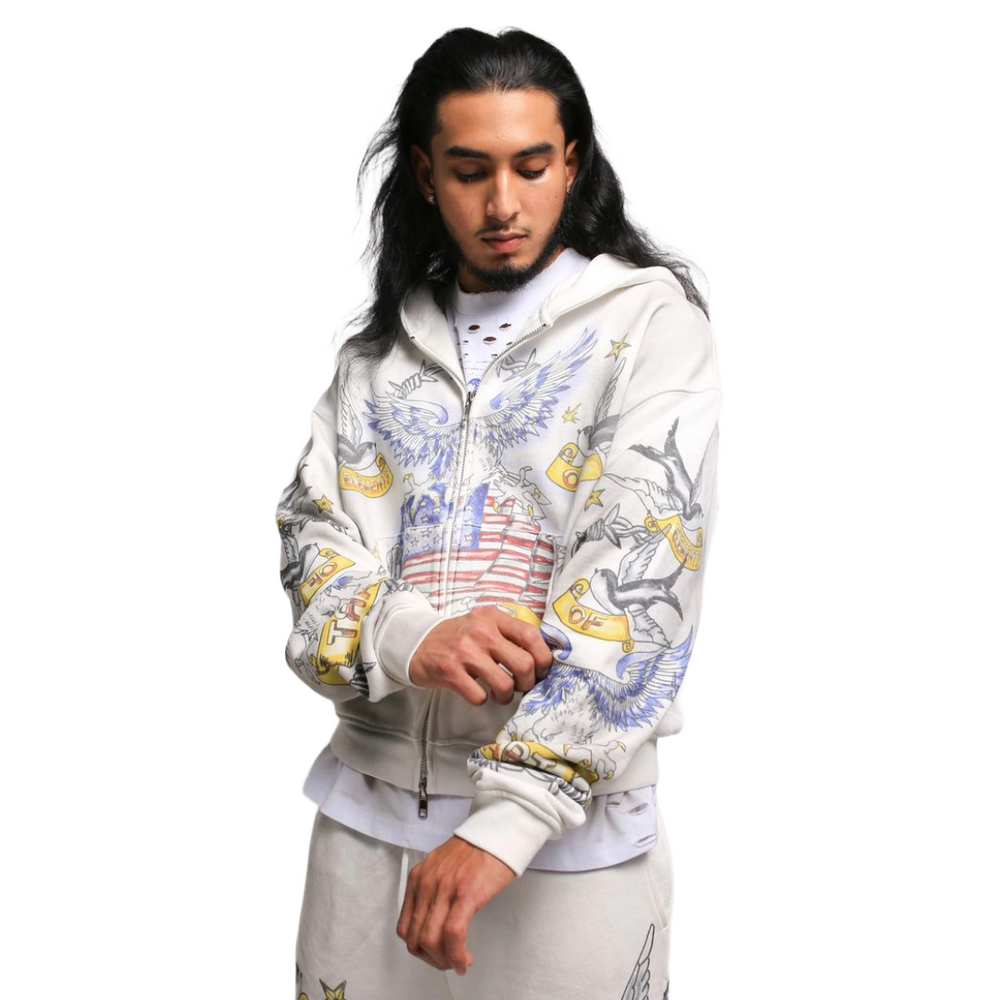 EOA AMERICANA HOODIE - WHITE