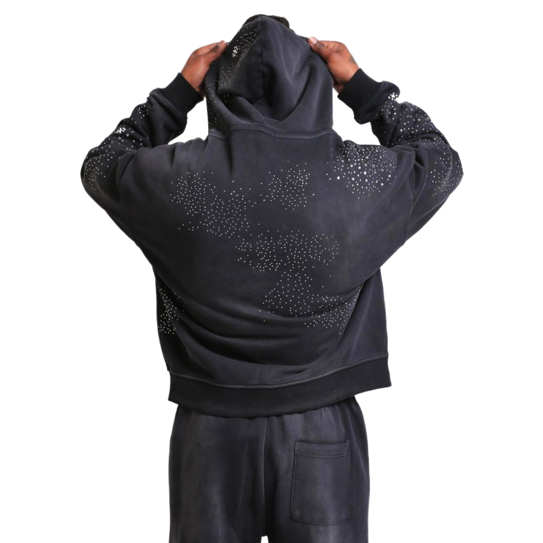 EOA 'CLUSTER' ZIP UP - BLACK