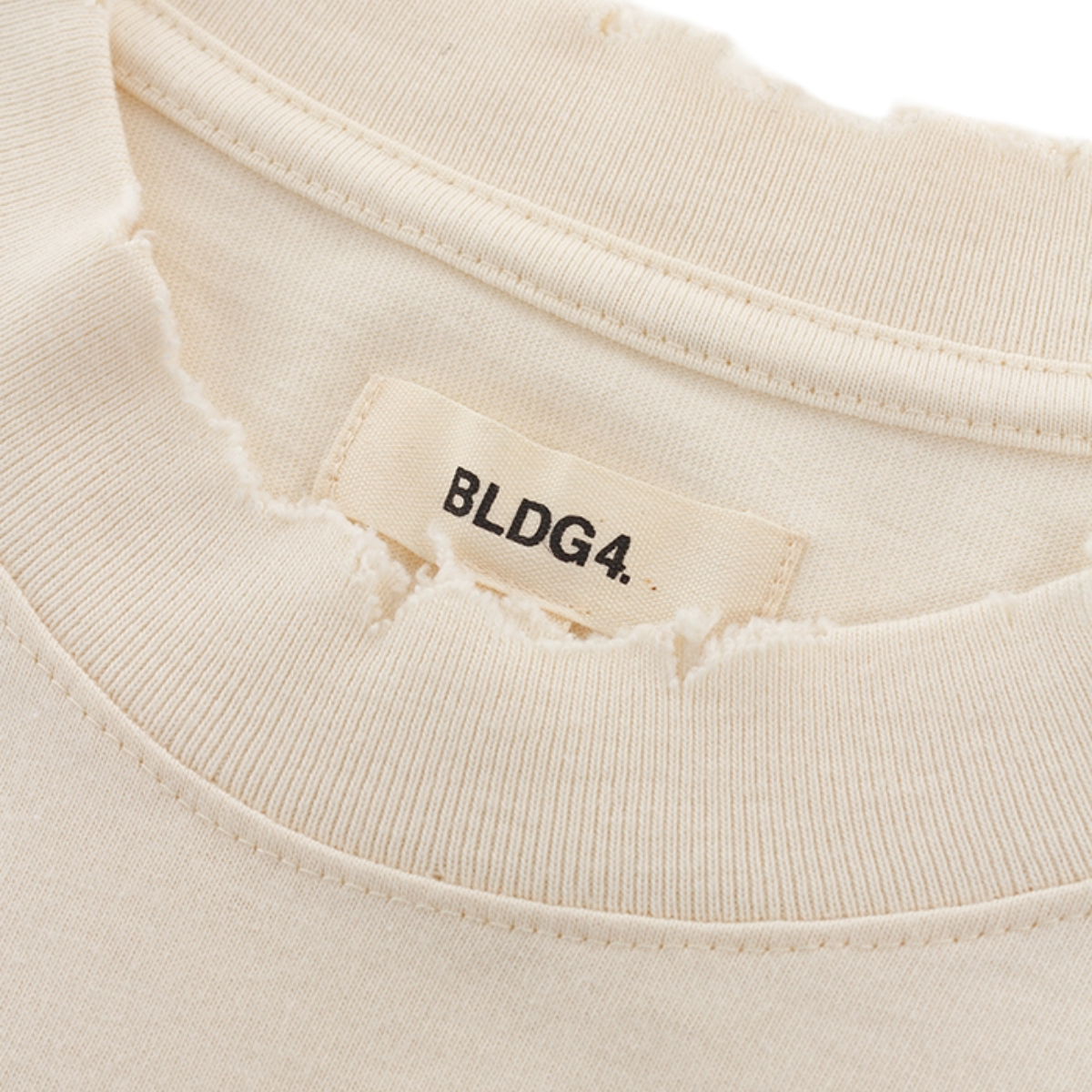 BLDG4 NOTRE DAME SS KNIT (ANTIQUE WHITE)