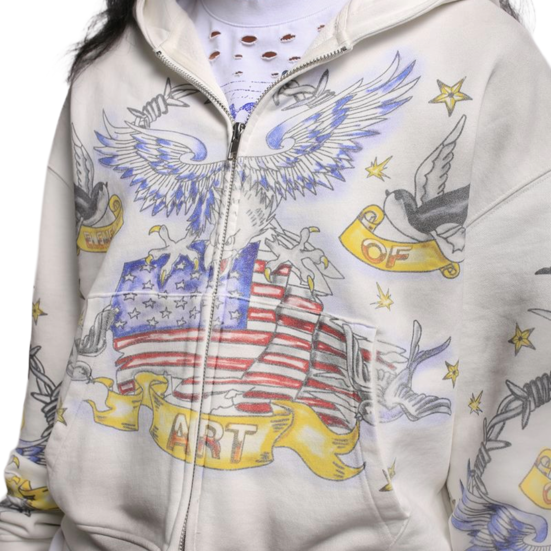 EOA AMERICANA HOODIE - WHITE