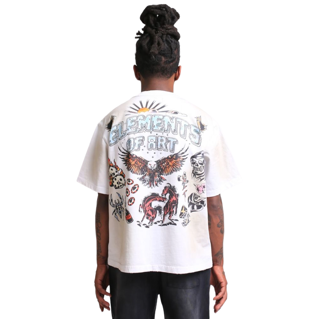 EOA 'OUTLAWS' TEE - WHITE