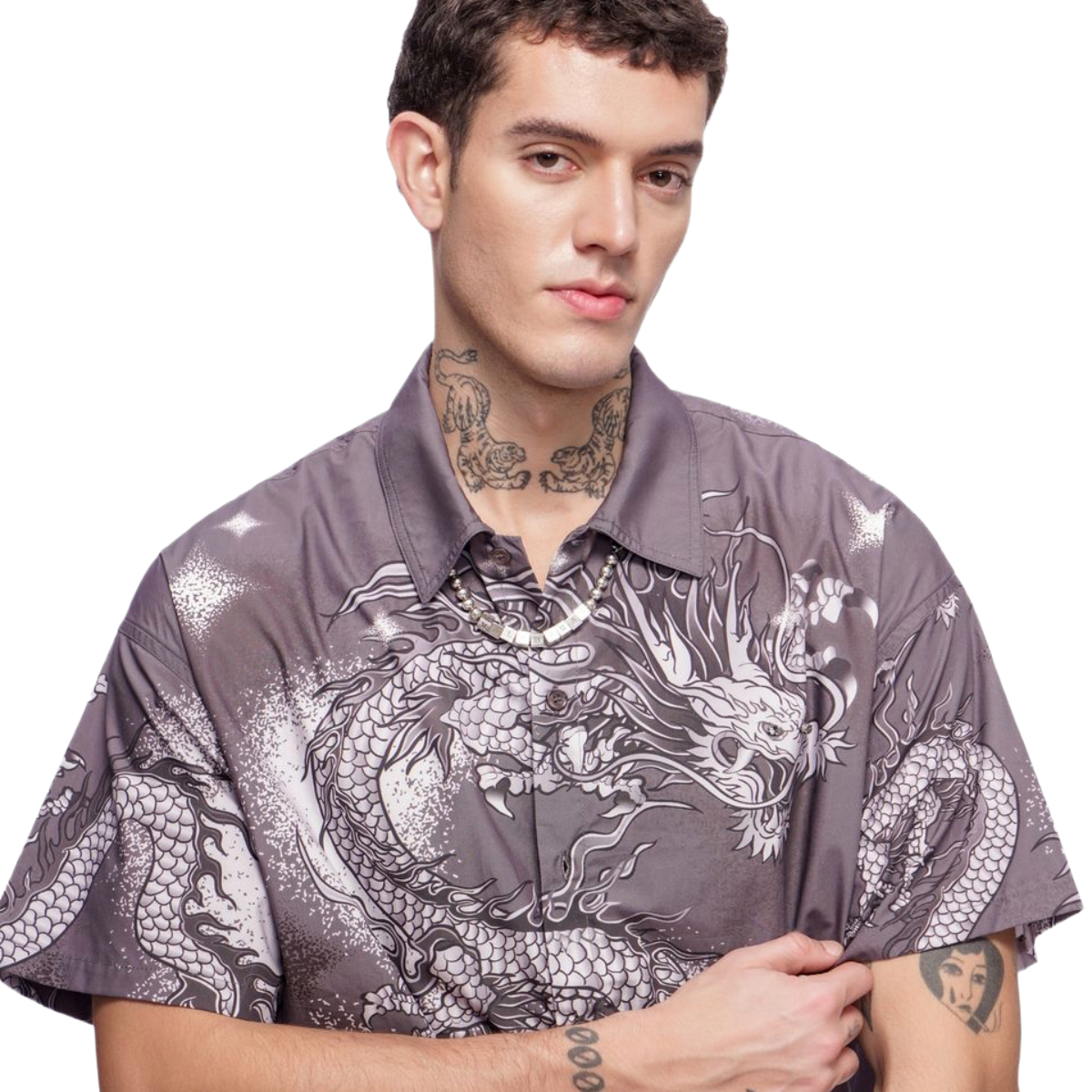 VALABASAS "NORIKU" BUTTON DOWN - GREY